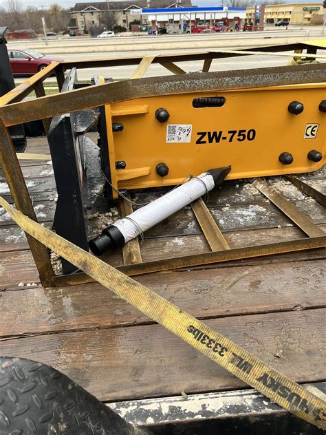 unused 2019 wolverine zw750 skid steer hydraulic hammer|wolverine skid steer hydraulic hammer.